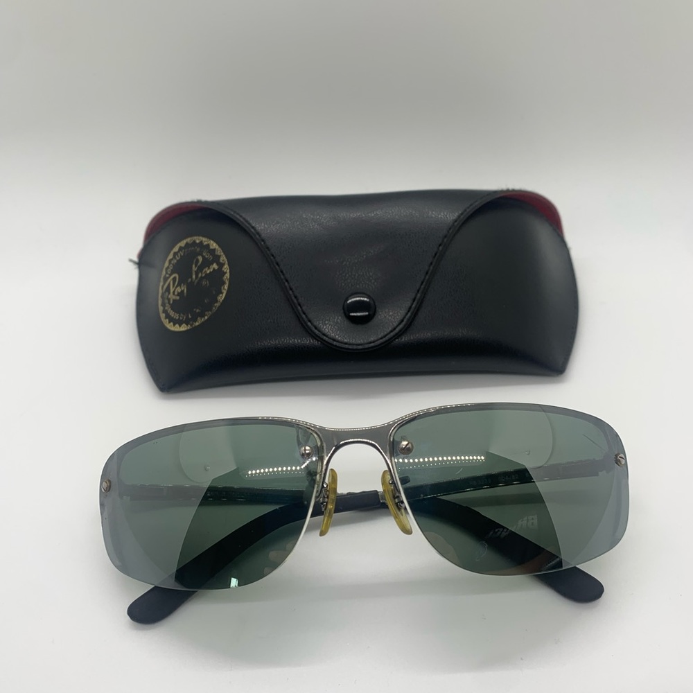 Ray-Ban RB 3239‎ 004/82 Gunmetal Grey Sunglasses Italy w/ case FRAMES ONLY READ